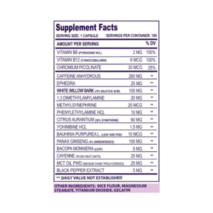 METHYLDRENE-25 ELITE 100 CAPSULAS – CLOMA PHARMA